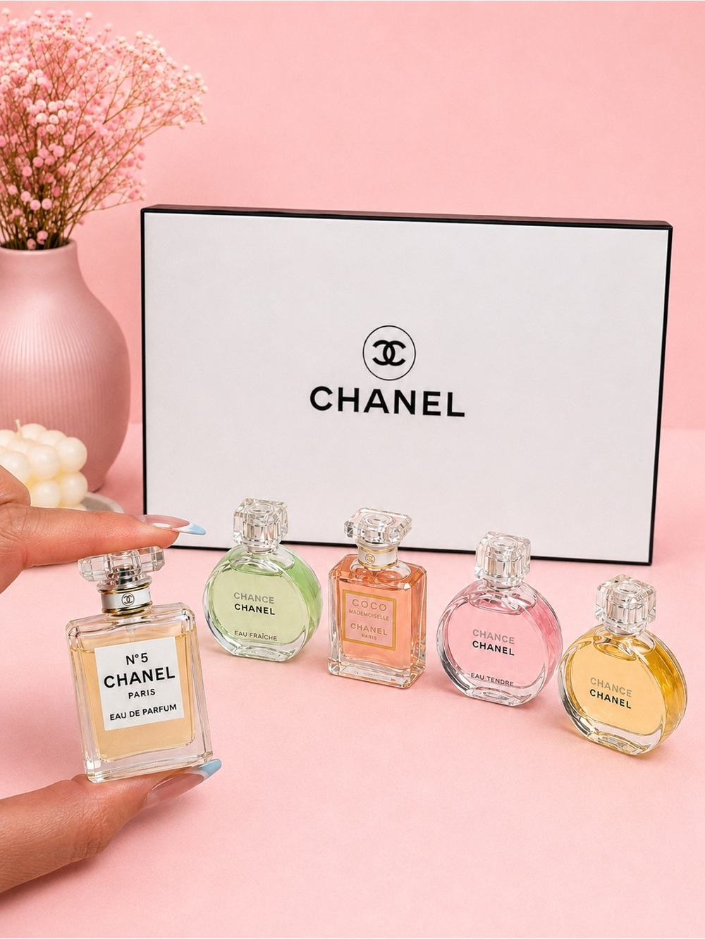 🤍✨  ICONIC MINI PERFUME COLLECTION | 5-PIECE GIFT SET 🎀